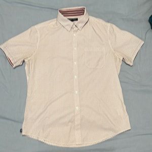 Mizzen+Main Short Sleeve Button Up Large Trim Fit